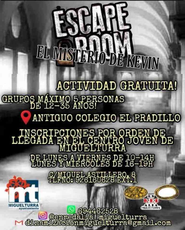 «Escape Room» gratuito para jóvenes de 12 a 35 años en Miguelturra