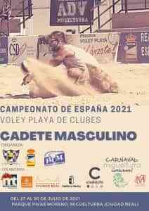 Campeonato de España de Vóley Playa cadete masculino 2021 en la modalidad de clubes del 27 al 30 de julio