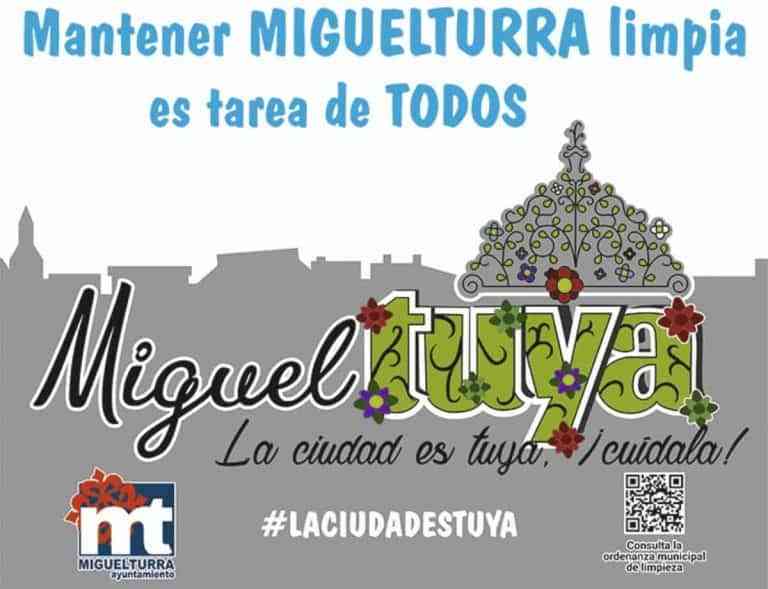 Nueva campaña municipal de limpieza y concienciación «MiguelTuya, la ciudad es tuya, ¡ cuídala!