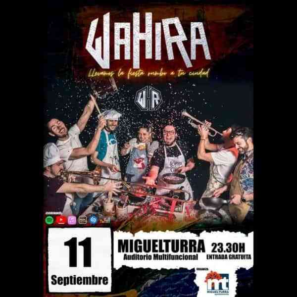 Concierto gratuito del grupo manchego Wahira mañana en el Auditorio Multifuncional de Miguelturra