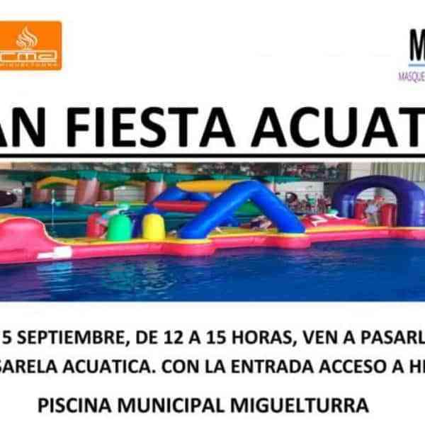 “Gran fiesta acuática” en la piscina municipal de Miguelturra el 5 de septiembre