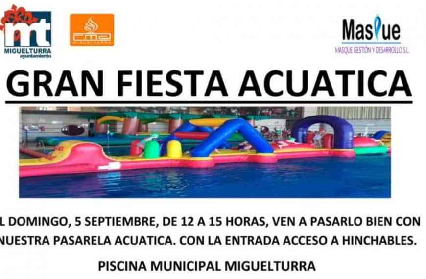 “Gran fiesta acuática” en la piscina municipal de Miguelturra el 5 de septiembre