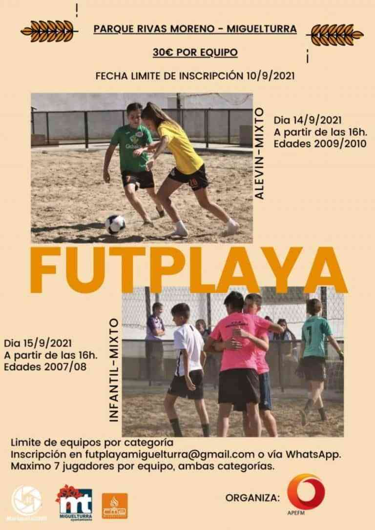 Futplaya este 14 y 15 de septiembre en los campos de arena del parque Rivas Moreno de Miguelturra