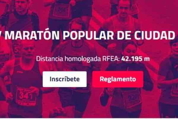 La XXV Maratón Popular de Ciudad Real tendrá lugar el próximo 24 de octubre