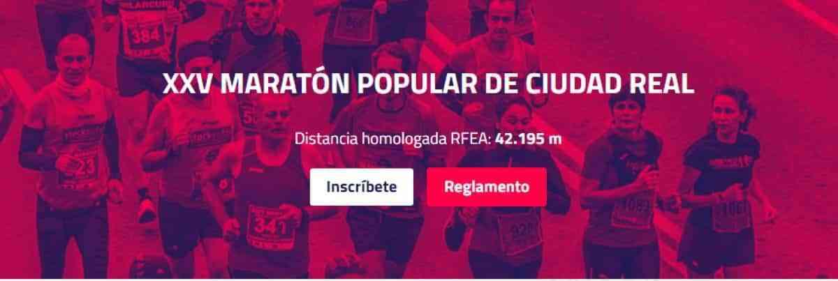 La XXV Maratón Popular de Ciudad Real  tendrá lugar el próximo 24 de octubre