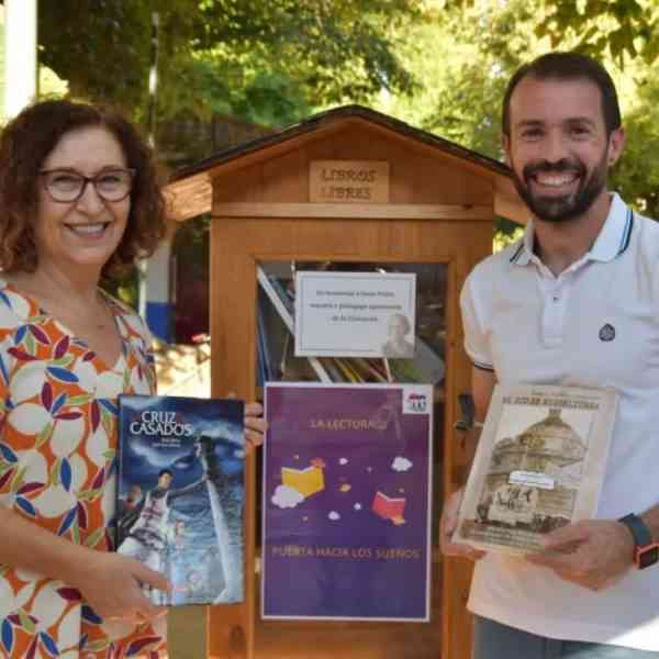 Inaugurado el primer «Biblioparque, Justa Freire»en el parque infantil Rivas Moreno de Miguelturra