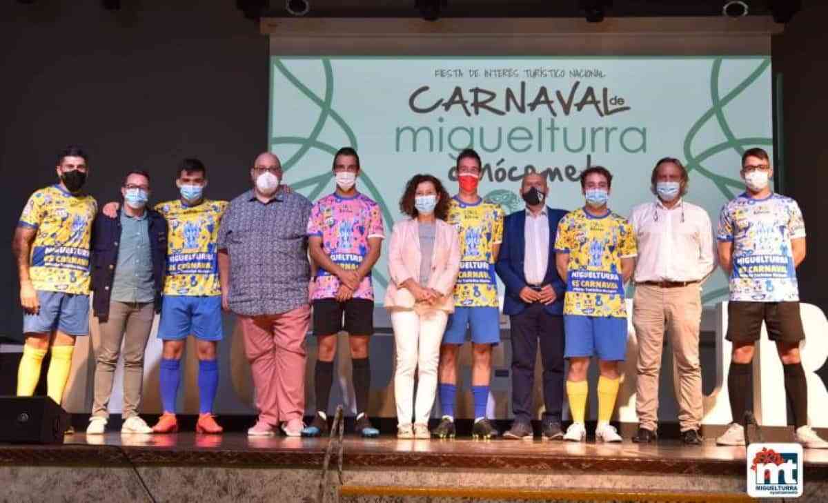 Club Deportivo Miguelturreño lucirá camiseta con símbolos típicos del Carnaval de Miguelturra