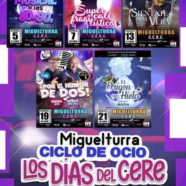 Ciclos de Ocio “Los días del Cere” del 5 al 21 de noviembre en Miguelturra
