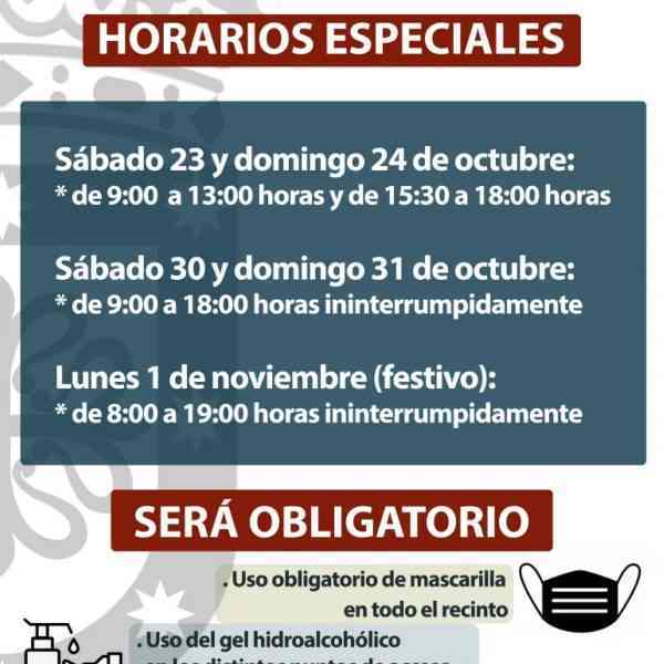 Festividad de Todos los Santos con medidas especiales en el cementerio de Miguelturra