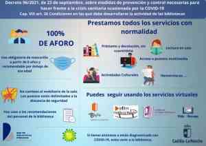 Medidas de prevención en bibliotecas públicas de Miguelturra