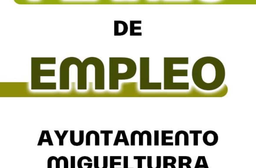 El plazo para participar en el Plan de Empleo Extraordinario de Miguelturra abierto hasta el 18 de octubre