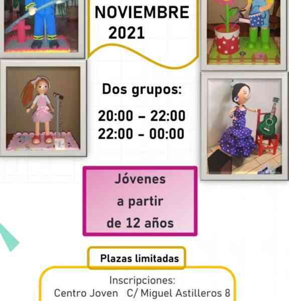 Taller de fofuchas para jóvenes de 12 años en adelante en el Centro Joven de Miguelturra el 20 de noviembre