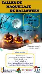 Taller de maquillaje de Halloween en Miguelturra para jóvenes a partir de 12 años