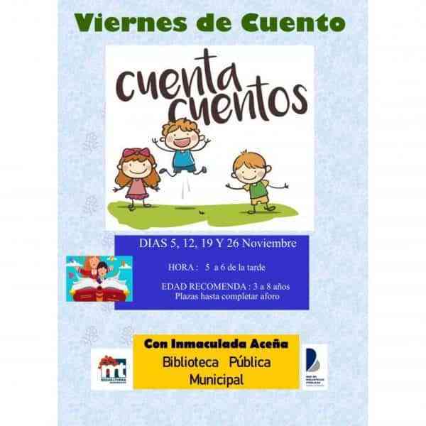 Talleres de Cuentacuentos todos los viernes de noviembre en Miguelturra