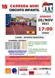 Inscripción gratuita para participar en la «Carrera Mini» del 20 de noviembre en Miguelturra