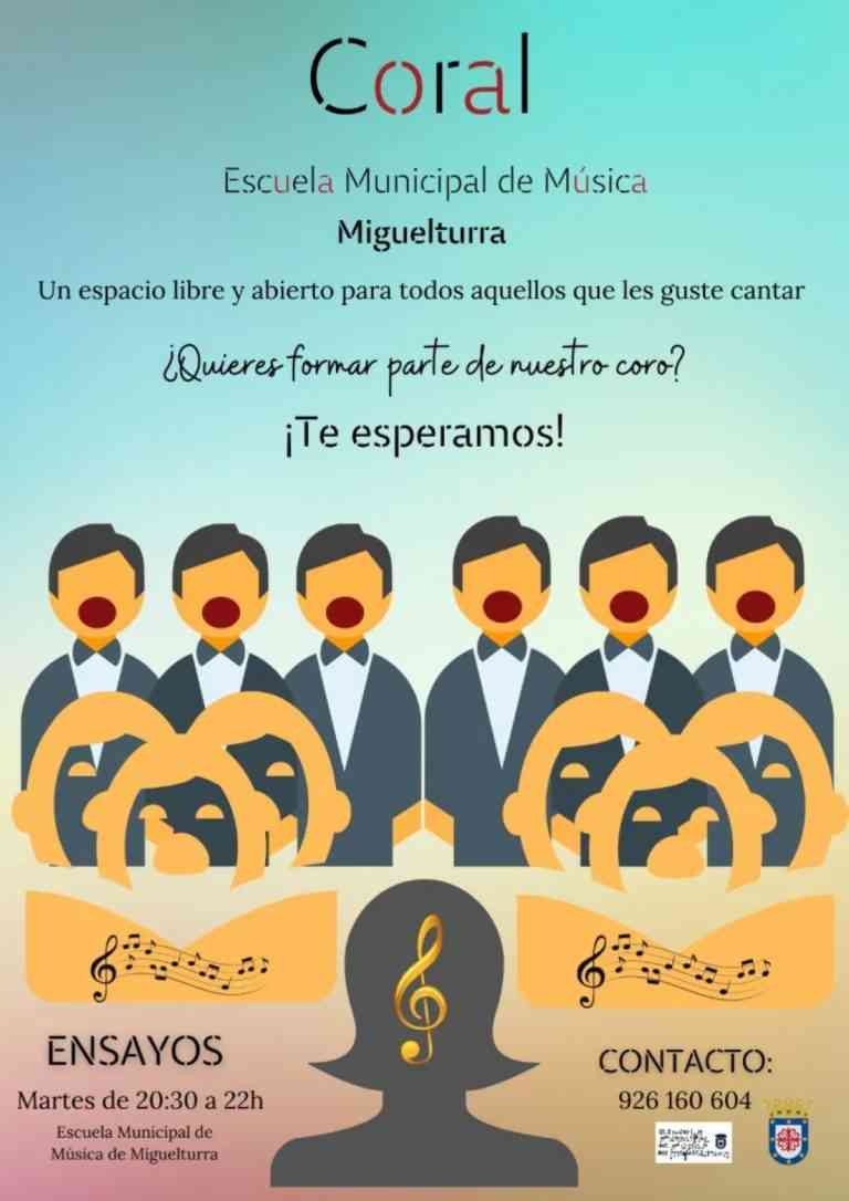 Apertura del plazo para participar en la Coral Polifónica de La Escuela de Música y Danza de Miguelturra