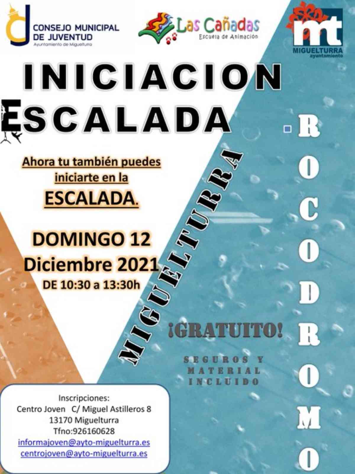 Curso de iniciación a la escalada el domingo 12 de diciembre en Miguelturra