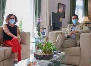 Alcaldesa de Miguelturra explicó sobre un plan de accesibilidad para facilitar el paso frente a la casa consitorial