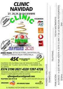 Clinic de Navidad de fútbol en Miguelturra del 27 al 30 de diciembre