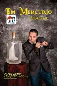 Espectáculo de Magia “Tim Mercurio” en Miguelturra el 3 de enero con entrada gratuita
