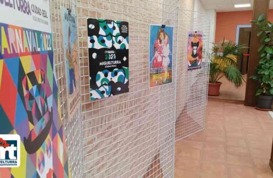 Exposición de carteles presentados al concurso del cartel del carnaval de Miguelturra 2022 en “Casa de la Capellanía” hasta el 27 de enero