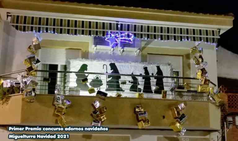 Ganadores del “concurso de adornos navideños en balcones y ventanas” en Miguelturra