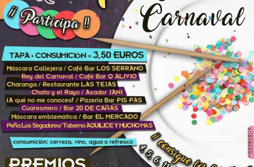 Primera Ruta de la Tapa «Conóceme, Sabores del Carnaval» en Miguelturra