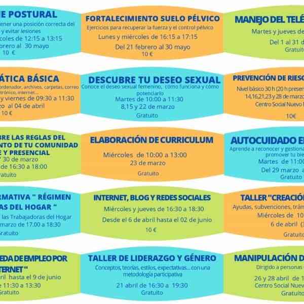 Nueva oferta formativa del Centro de la Mujer de Manzanares para los meses de febrero a junio de 2022