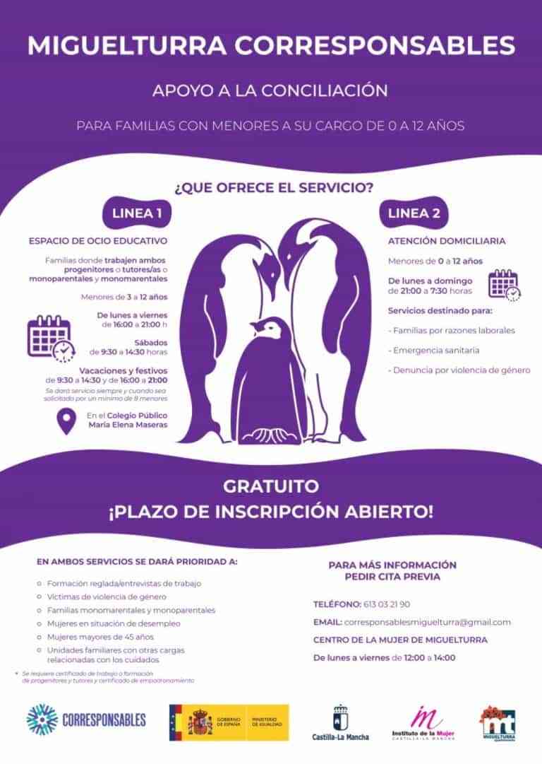 Presentado el Plan Corresponsables de Miguelturra cuyo plazo de inscripción ya está abierto