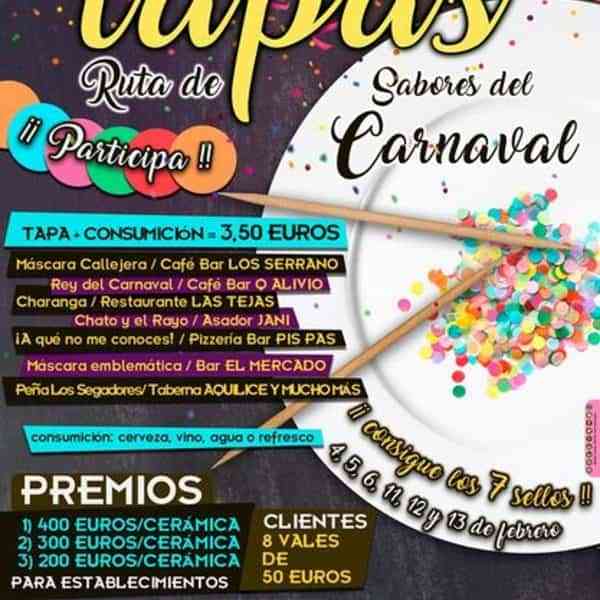 Segunda parte de la Ruta de la Tapa Carnavalera desde el viernes 11 al domingo 13 de febrero en Miguelturra
