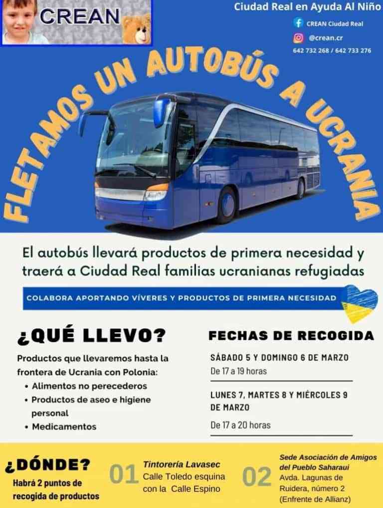 Asociación C.R.E.A.N. (Ciudad Real en ayuda al niño) solicita la ayuda a las familias de refugiados ucranianos