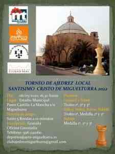 Campeonato local de ajedrez Santísimo Cristo de Miguelturra 2022 el 6 de mayo en el Estadio Municipal