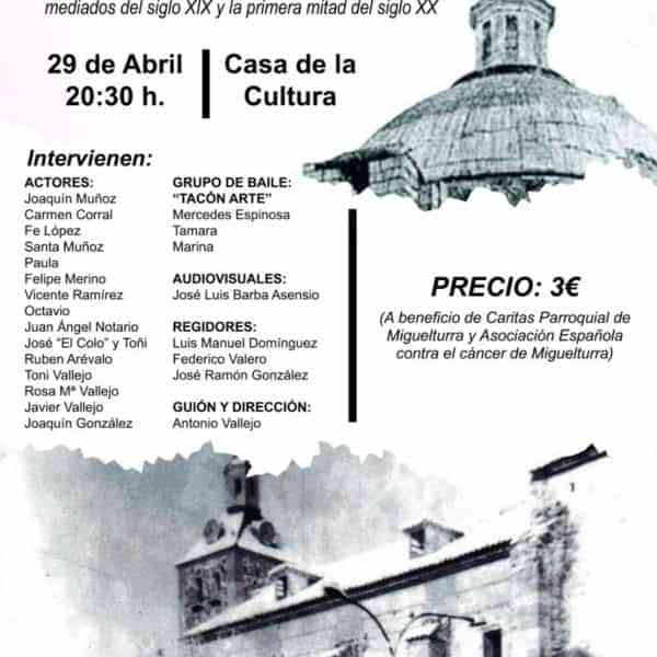 Espectáculo «Antiguas Postales Sonoras de una Villa Manchega» el 29 de abril en la Casa de Cultura de Miguelturra