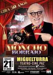 Moncho Borrajo llega con su espectáculo de humor «50 años» el sábado 21 de mayo a Miguelturra