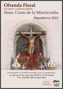 Ofrenda floral al Santísimo Cristo de la Misericordia el próximo 6 de mayo en Miguelturra