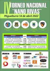 IV Torneo Nacional «Nano Rivas» el 14 de abril en Miguelturra