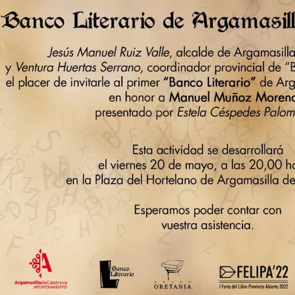 El poeta rabanero, Manuel Muñoz Moreno, obtiene, a título póstumo, el primer Banco Literario de Argamasilla de Calatrava