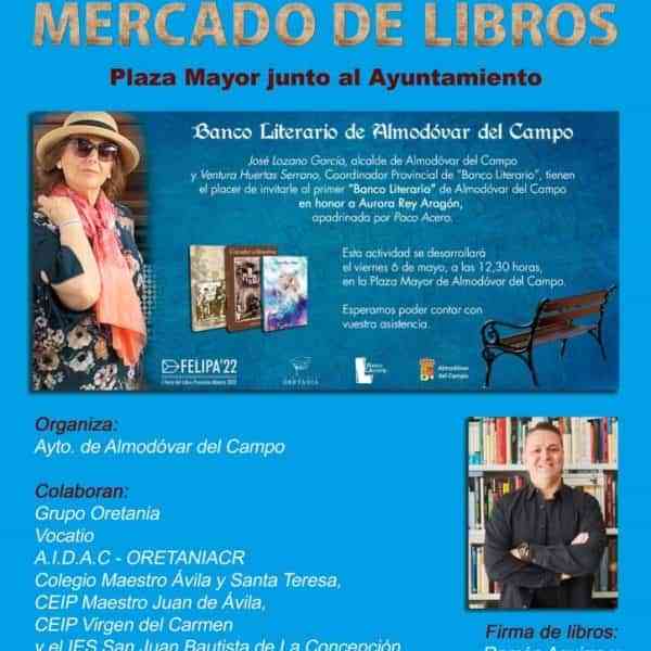 El viernes día 6 de mayo, se nombrará ‘Banco Literario’ de Almodóvar del Campo a la escritora Aurora Rey