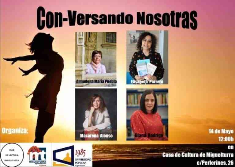 Encuentro Interprovincial “Con-Versando Nosotras” el sábado 14 de mayo en Miguelturra con 4 escritoras de Toledo y Ciudad Real