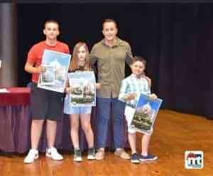 Ganadores del concurso infantil de pintura ¿Viva la Torre Gorda! En Miguelturra en el que participaron 170 escolares