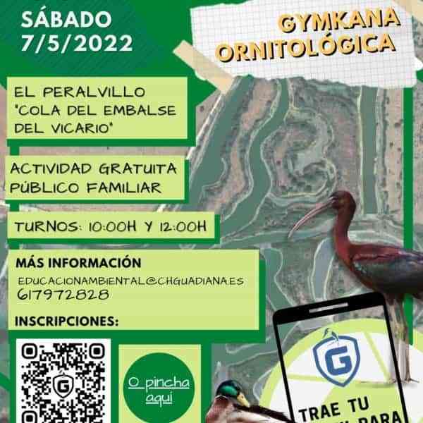 Gymkana ornitológica en Peralvillo «Las aves del Guadiana» este 7 de mayo para las familias y con inscripción gratuita
