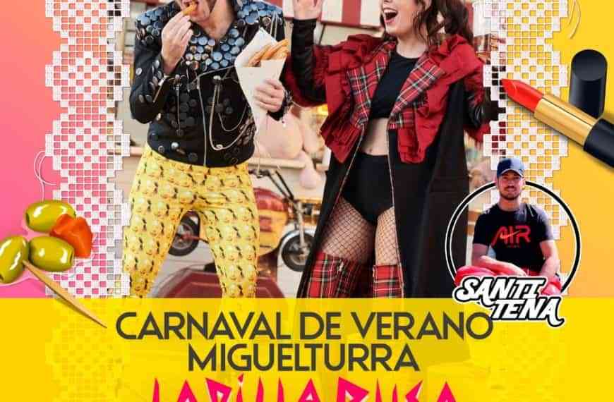 Conciertos gratuitos de “Ladilla Rusa” y “Santi Tena” el sábado 18 de junio y coincidiendo con el «Carnaval de Verano» en Miguelturra