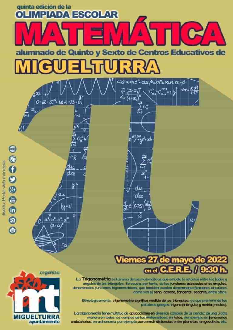 Ganadores de la «Quinta Olimpiada Matemática» 2022 de Miguelturra con participación de 40 niños y niñas