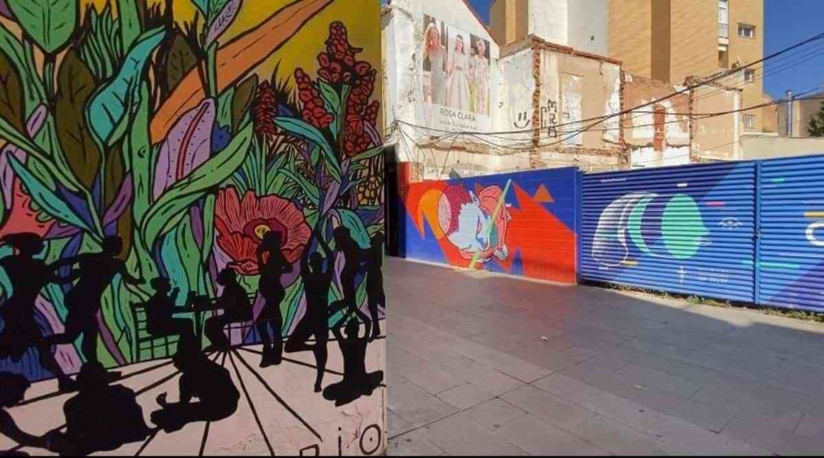 Los artistas Rufo y SOA despiertan la curiosidad de los vecinos de Ciudad Real a través de sus murales "horror vacui"