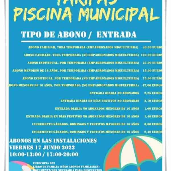 Las actividades de verano en la piscina municipal de Miguelturra inician el 18 de junio