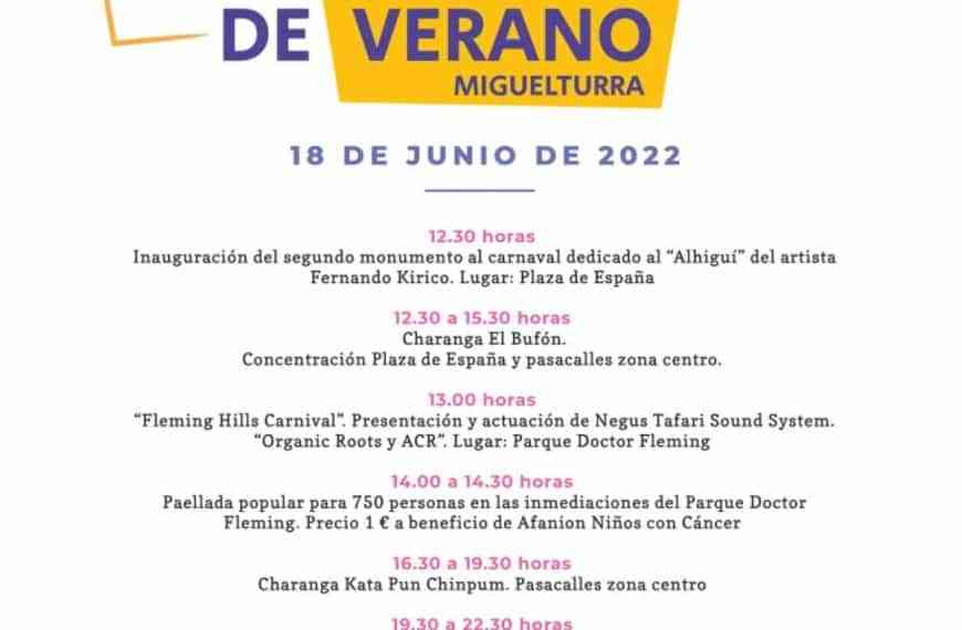 La III edición del Carnaval de Verano de Miguelturra este 18 de junio será el pistoletazo de salida de la temporada estival
