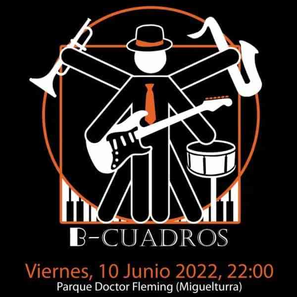 Actuación de Basement Band “B cuadros” de Daimiel el 10 de junio en Miguelturra