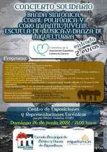 Concierto Solidario de la Escuela Municipal de Música y Danza de Miguelturra el  26 de junio en beneficio de la AECC