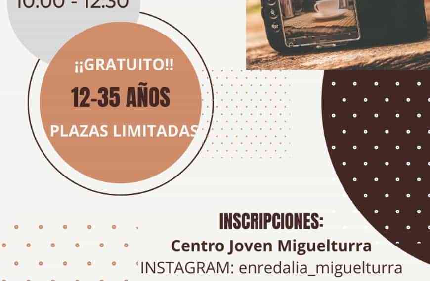Curso gratuito de iniciación a la fotografía del 4 al 7 de julio en Miguelturra para jóvenes de 12 a 35 años