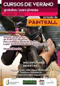 Curso de Arteterapia y Jornada de Paintball para jóvenes este junio y julio 2022 en Miguelturra ya puedes inscribirte